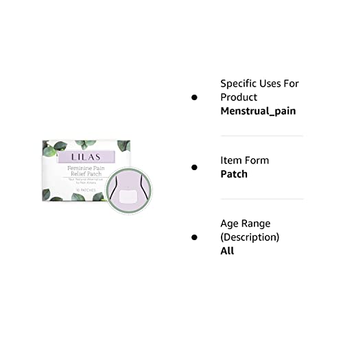 LILAS Period Cramps Pain Relief Patch - Pack of 10 LILAS buy supplements canada