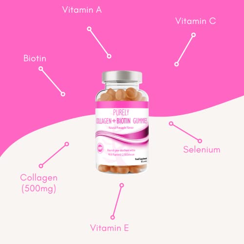 Collagen Gummies with Vitamins for Women Men Adults - Skin, Hair, Nail & Cartilage Health Pure Food Supplements buy supplements canada