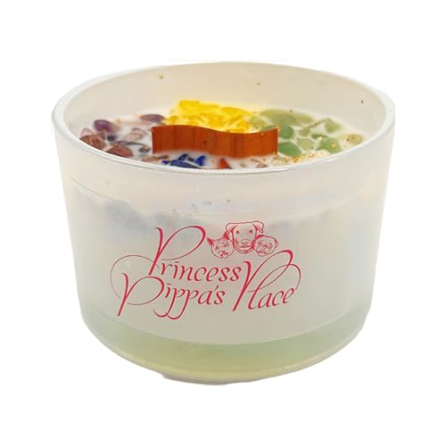 Princess Pippa's Place Healing Candles with Crystals Inside- Natural Soy Wax 7 Stones Crystal Candle Jar Msupps.com buy supplements canada