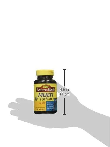 Nature Made Multivitamin For Him, Men's Multivitamin for Daily Nutritional Support, 90 Tablets (Pack of 3) Nature Made buy supplements canada