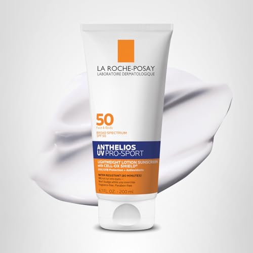 La Roche-Posay Anthelios UV Pro-Sport SPF 50 Sunscreen for Face & Body, Water & Sweat Resistant with Non-Drip Formula, Invisible Broad Spectrum Sunscreen Lotion La Roche-Posay buy supplements canada