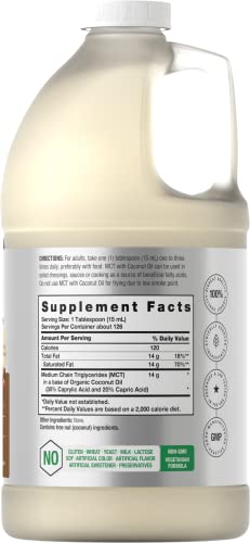 MCT Oil 64 oz | 100% Pure | Blends with Coffee, Tea, Juice and Liquids | Value Size Unflavo Horbäach buy supplements canada