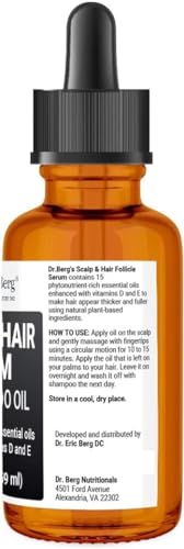 Dr Berg's (All In One) Hair Growth Serum w/Jojoba Oil & Castor Oil For Fuller Thicker Hair Dr. Berg Nutritionals buy supplements canada
