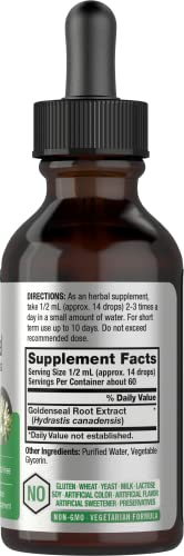 Goldenseal Root Extract Liquid | 1 fl oz Tincture | Super Concentrated | Alcohol Free Horbäach buy supplements canada