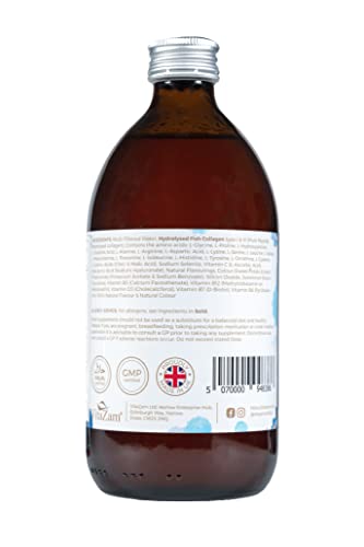 Sapphire Elixir Hydrolysed Marine Collagen Liquid 10000mg Sugar Free with Hyaluronic Acid VitaZam buy supplements canada