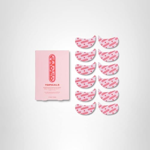 Topicals Faded Brightening Under Eye Masks | Patches to Depuff, Hydrate, Brighten and Cool | Reduce Dark Circles and Fine Lines | Contains Kojic Acid, Caffeine and Niacinamide (Set of 6) Topicals buy supplements canada