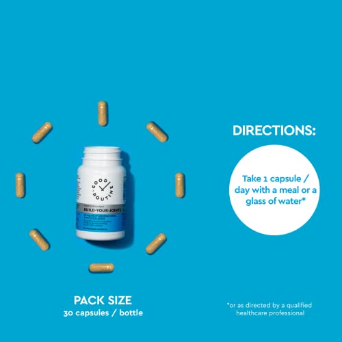 Build-Your-Joints (30 Vegetarian Capsules) - Knee Pain, Joint Pain, Pills, Treatment for Joints, Collagen,Repair GOOD ROUTINE buy supplements canada