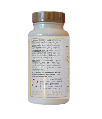 Pure-COL Collagen 90 Capsules 400mg Bio-Active Matrix High Strength Collagen Tablets The Perfect Range buy supplements canada