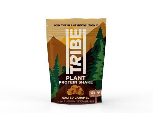 TRIBE Vegan Protein Powder - Salted Caramel - Pea and Rice Protein Blend - Vegan TRIBE buy supplements canada