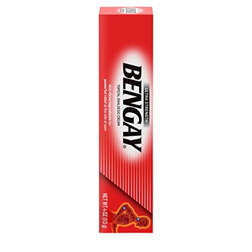 Bengay Ultra Strength Topical Pain Relief Cream, Non-Greasy Topical Analgesic for Minor Arthritis, Muscle, Joint and Back Pain, Camphor, Menthol and Methyl Salicylate, 4 OZ Bengay buy supplements canada