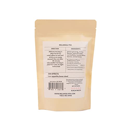 Naturally Slim Herbal Tea Blend: Body Shaping, Metabolism Boosting, Appetite Suppressing MULANGILA TEA buy supplements canada