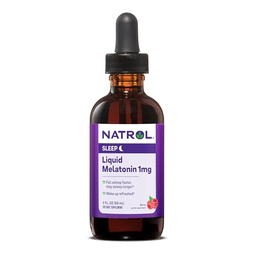 Natrol Liquid Melatonin 1mg, Berry-Flavored Dietary Supplement for Restful Sleep, 2 Fl Oz Natrol buy supplements canada