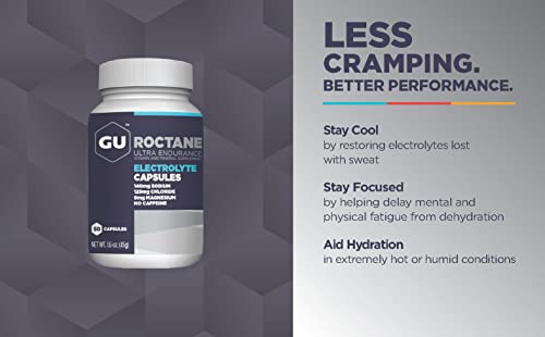 GU Energy Roctane Ultra Endurance Electrolyte Capsules, 50-Count Bottle GU Energy buy supplements canada