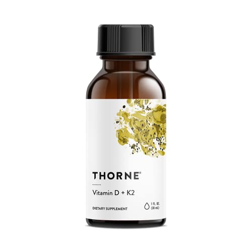 THORNE Vitamin D + K2 Liquid with a metered Dispenser - Vitamins D3 and K2 to Support THORNE buy supplements canada