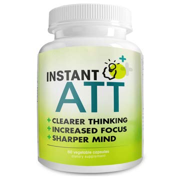 InstantATT - 7-in-1 Caffeine Free Nootropic All-Natural Brain, Focus, Memory Supplement (60 Capsules) Instant Brands buy supplements canada