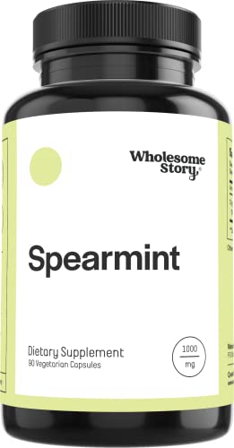 Organic Spearmint Capsules | Great Alternative to Spearmint Tea | 1000mg Spearmint Leaf Wholesome Story buy supplements canada