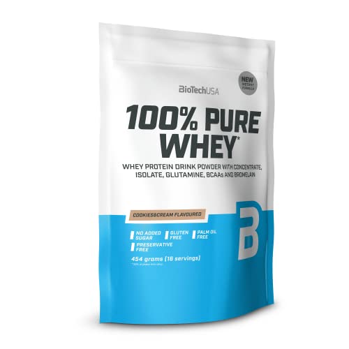 BioTechUSA 100% Pure Whey | Protein Powder with BCAA and Glutamine | Gluten-Free, Palm Oil Free BioTechUSA buy supplements canada