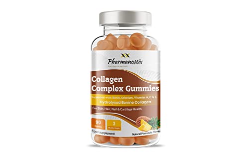 Pharmanostix Collagen Complex 90 Gummies - Natural Pineapple Flavour Pharmanostix buy supplements canada