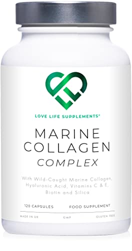 Wild-Caught Marine Collagen Complex Capsules with Hyaluronic Acid | 120 Capsules - 2 Month Supply LOVE LIFE SUPPLEMENTS buy supplements canada