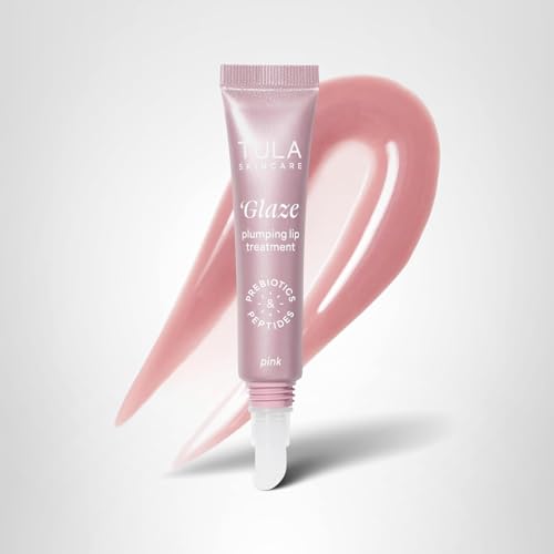 TULA Skin Care Rose Glow + Get It Lip Balm - Hydrating Peptide Lip Treatment with Hyaluronic Acid & Vitamin E, 0.28 oz., Rosy Tint TULA buy supplements canada