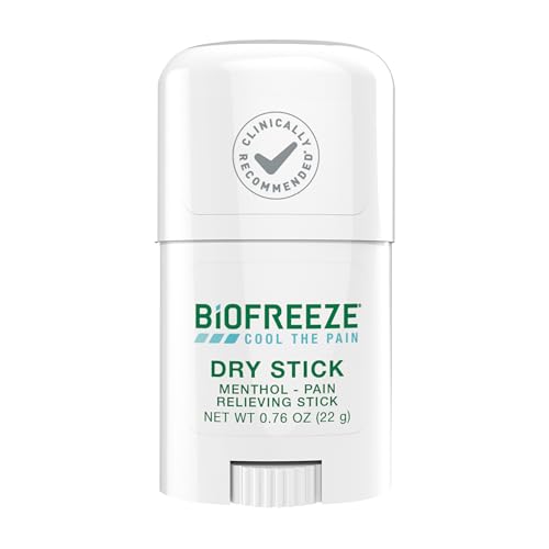 Biofreeze Dry Stick, Mess-Free Relief for Neck, Shoulder, Knee, Hip, Hand & Joint, Cooling Menthol Pain Relief Stick, Up to 100 Uses Biofreeze buy supplements canada