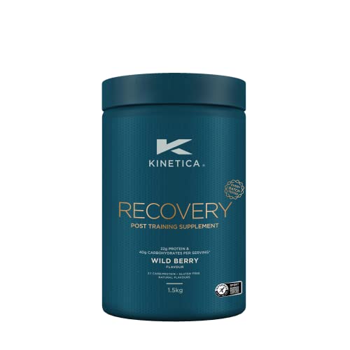 Kinetica Recovery Powder, Post Workout Drink, Muscle Repair and Energy Store Replenisher, 20 Servings, Wild Berry, 1.5kg Kinetica buy supplements canada