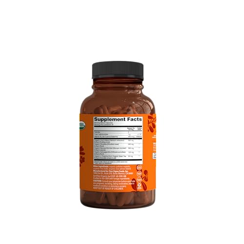 Four Sigmatic Focus Capsules | Lion's Mane Supplement Capsules | Brain Boosting Complex with Ashwagandha, Bacopa Monnieri & Rhodiola | Vegan Nootropic Adaptogen & Mushroom Supplement | 30 Servings Four Sigmatic buy supplements canada