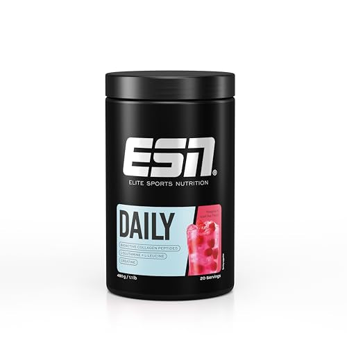 ESN Daily, Raspberry Iced Tea, 480 g, 1.1 lbs, 20 Servings - Powder with Bioactive Collagen Peptides ESN buy supplements canada
