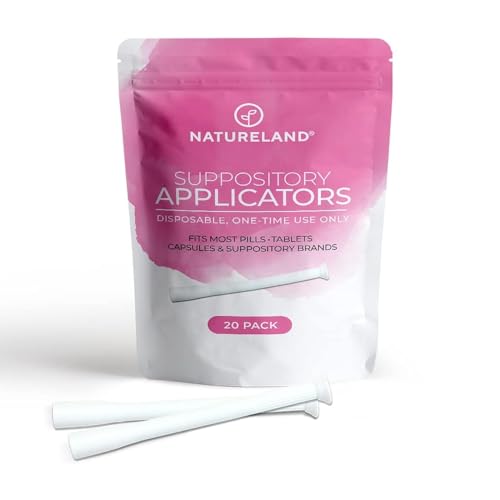 Natureland [20/40 Pack Vaginal Suppository Applicators for Women,Soft Tip Auxiliary Tool for Pills Natureland buy supplements canada