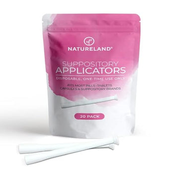 Natureland [20/40 Pack Vaginal Suppository Applicators for Women,Soft Tip Auxiliary Tool for Pills Natureland buy supplements canada