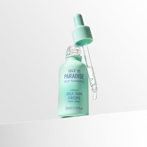 Isle of Paradise Self Tanning Face & Body Drops- Medium, Self Tanner Drops for a Natural Bronze, Long-lasting Tan Isle of Paradise buy supplements canada