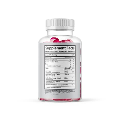 (Official 2 Pack) Slimming Gummies It Works with Apple Cider Vinegar and Sicilian Blood Orange Extract Max-Bio buy supplements canada