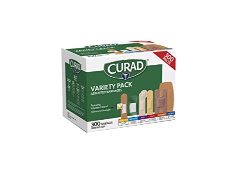 Curad Assorted Bandages Variety Pack 300 Pieces, Including Antibacterial Curad buy supplements canada