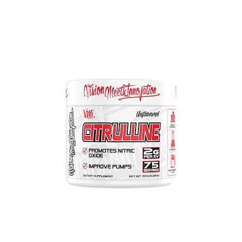 VMI Sports Citrulline Unflavored Powder Pure L-Citrulline | Promote Nitric Oxide Muscle VMI Sports buy supplements canada