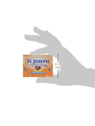 St. Joseph Orange Chewable 81mg Aspirin, 36 Tablets (Pack of 6) St. Joseph buy supplements canada