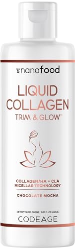 Codeage Liquid Collagen Supplement Chocolate Flavor, Beauty Trim & Glow Liposomal Codeage buy supplements canada