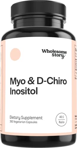 Myo-Inositol & D-Chiro Inositol Capsules, 90-Day Supply, 40:1 Ratio for Hormonal Balance Wholesome Story buy supplements canada