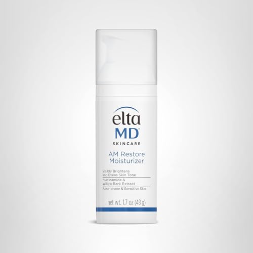 EltaMD AM Restore Face Moisturizer for Women and Men, Light Moisturizer Face Cream, Made with Niacinamide and Hyaluronic Acid, 1.7 oz Pump EltaMD buy supplements canada