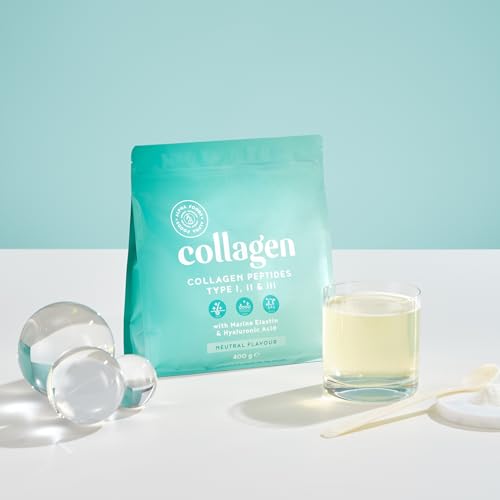 Collagen Powder with Hyaluronic Acid 400g - Collagen Peptides Supplement + Amino Acids Alpha Foods buy supplements canada