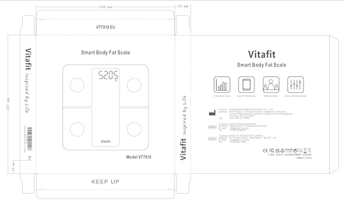 Vitafit Smart Scales for Body Weight and Fat Percentage, Weighing Professional Since 2001 Vitafit buy supplements canada