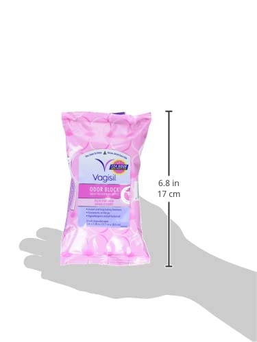 Vagisil Odor Block Daily Freshening Wipes for Feminine Hygiene in Resealable Pouch Vagisil buy supplements canada