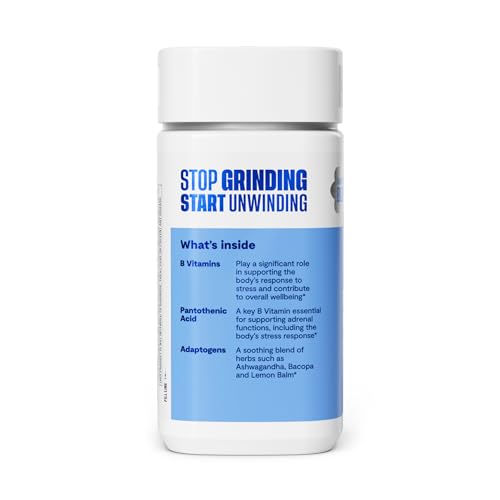 Habit Stress Relief Supplement (60 Capsules) - New Look, Supports Relaxation & Mood Balance, Vitamin B, Adaptogens, Lemon Balm, Calming, Vegan, Non-GMO (1 Pack) H' Habit buy supplements canada