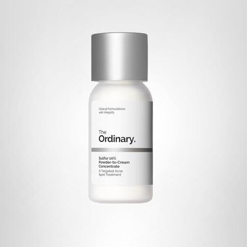 The Ordinary Sulfur 10% Powder-to-Cream Acne Spot Treatment Concentrate, Reduces Pimple Size and Zit Redness, 0.18 Oz The Ordinary buy supplements canada
