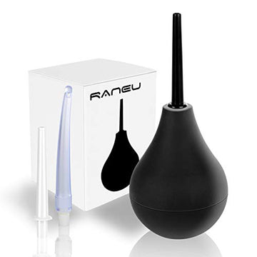 RANEU Enema Bulb Douche Enema Kit for Women & Men with 3 Nozzles (Black, 4 Piece Set) RANEU buy supplements canada