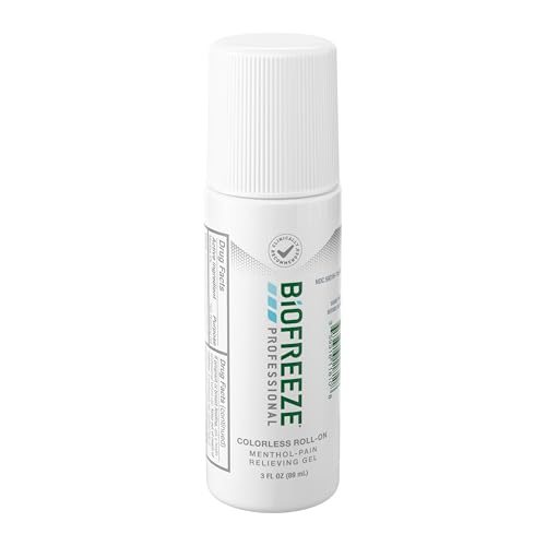 Biofreeze Professional Colorless Pain Relief Roll On, Knee & Simple Backache Relief, Arthritis Pain Reliever, Neck Pain Relief, Cooling Joint Pain Relief, Roll-On Menthol Gel 3 Fl Oz Biofreeze buy supplements canada