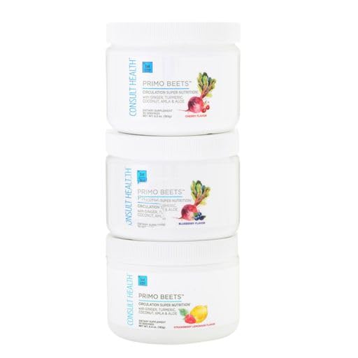 Consult Health Primo Beets Beet Root Powder Drink Mix with Nitrates - Supports Circulation Consult Health buy supplements canada
