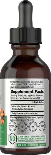 Calendula Extract Tincture | 2 fl oz | Vegetarian, Non-GMO, Gluten Free Liquid Supplement Horbäach buy supplements canada