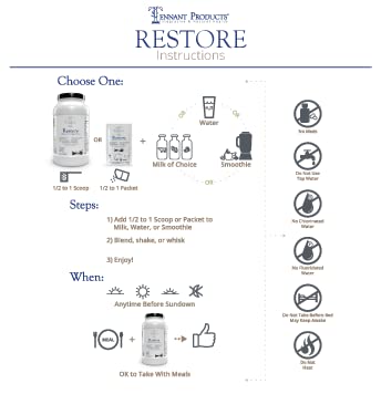 Restore Vanilla Veggie Protein | Premium Plant-Based Protein - 100% Natural and Omega 3 Fusion, Including Pea Protein Isolate - Low Carb, Keto, Dairy Free - 30 Day Supply Dr. Tennant's Dr. Tennant's buy supplements canada
