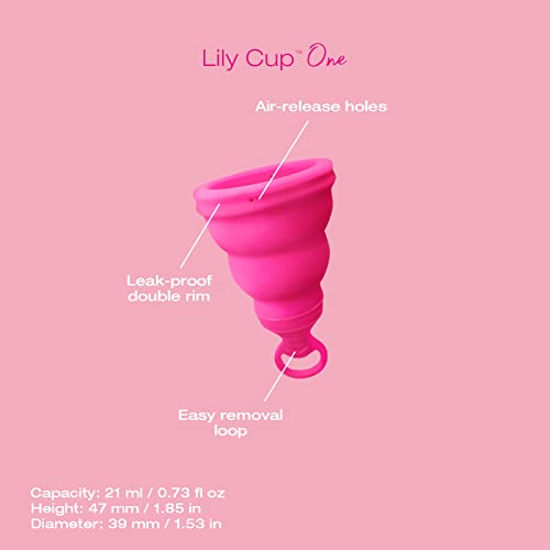 Intimina Lily Cup One - Collapsible Disposable Menstrual Cups for Beginners, Small Menstrual Cup INTIMINA buy supplements canada