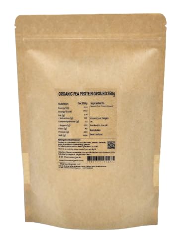Thames Organic Organic Pea Protein Ground - Premium Vegan Supplement for Muscle Growth & Dietary Plans 250g Thames Organic buy supplements canada